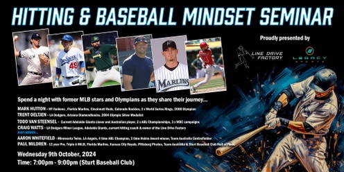 MLB Star/ Hitting & Mindset Seminar