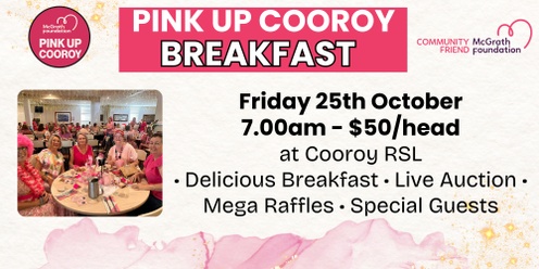 Pink Up Cooroy Breakfast