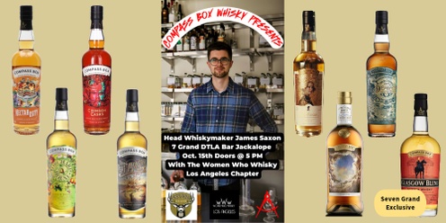 Compass Box Whisky w/ Head Whiskymaker James Saxon; ticket includes a bottle!