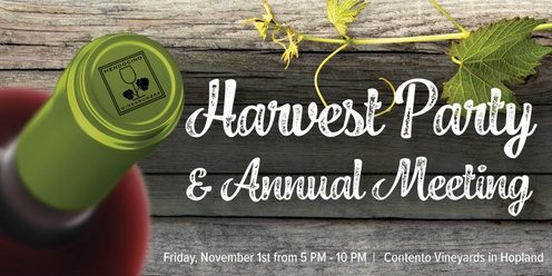 Mendocino Winegrowers, Inc - Harvest Party and Annual Meeting