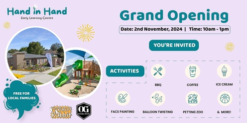 Grand Opening - Hand in Hand - South Wentworthville