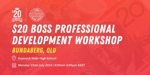 $20 Boss Funded Professional Development Workshop | Bundaberg 