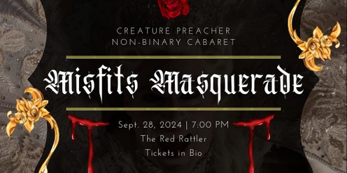 Creature Preacher: Misfits Masquerade // 28th Sept 7pm