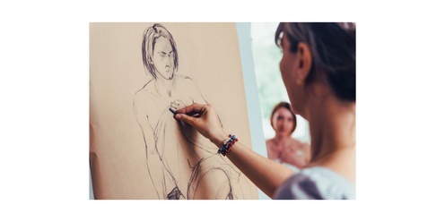 Figure and Flow: Sip and Charcoal with a Nude Model; Celebrate Body Positivity and Creativity!