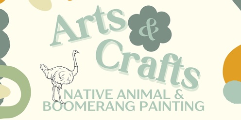 Arts & Crafts At Murran - Native Animal & Boomerang Painting