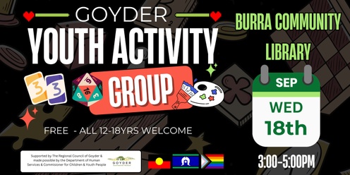 Goyder Youth Activity Group: Burra September Session 