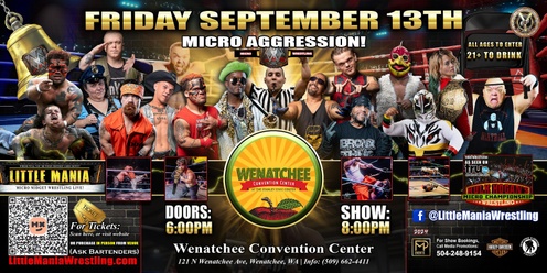 Wenatchee, WA - Micro Wrestling All * Stars @ Wenatchee Convention Center: Little Mania Wrestling Rips through the Ring