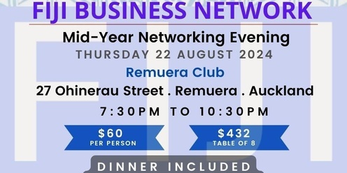 Fiji Business Network - Mid-Year Networking Evening 2024
