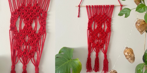 Macrame for Beginners: Dia de Muertos Skull hanging with Maria