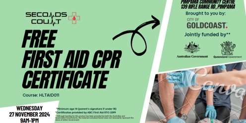 FREE FIRST AID & CPR COURSE 