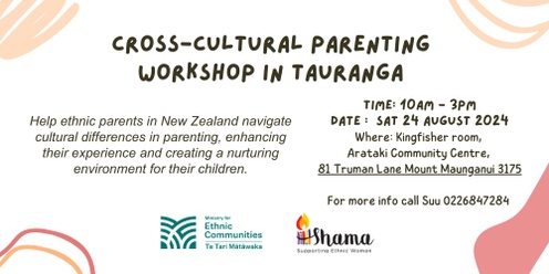 Cross-Cultural Parenting Workshop in Tauranga 2024