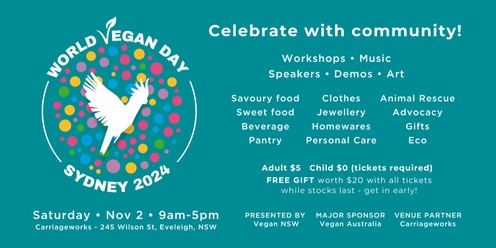 WORLD VEGAN DAY Sydney 2024