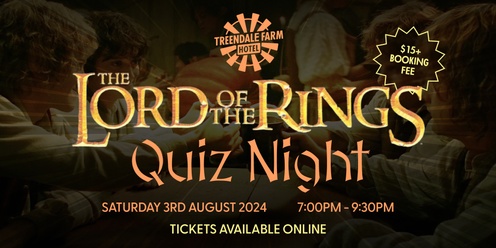 Lord of The Rings Quiz Night