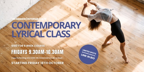 Adults Contemporary Dance Course