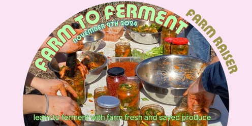 Farm to Ferment: fermenting with farm fresh produce