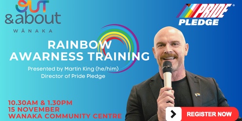 Rainbow Awareness Training - OUT&about Wānaka X Pride Pledge