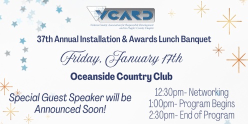 37th Annual Installation & Awards Lunch Banquet