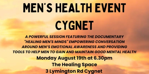 Men’s Health Event - Cygnet Tasmania