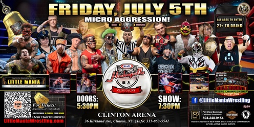 Clinton, NY - Little Mania Wrestling: Micro Aggression!