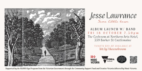 Jesse Lawrance Album Launch 'Some Little Town' with band