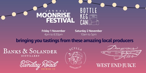 Bottle Keg Can Moonrise Festival Tastings