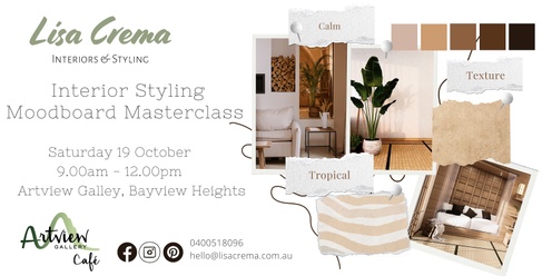 Interior Styling Workshop - Moodboard Masterclass