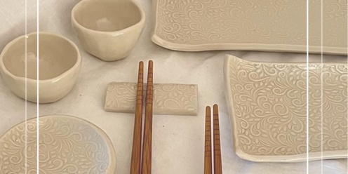 Pottery - Sushi Set & Sake Cups Workshop - Gold Coast