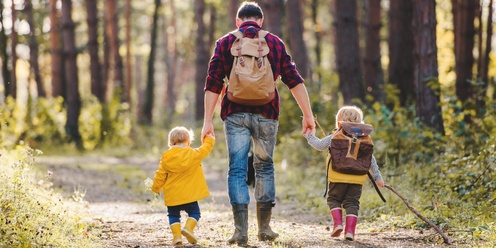 Family wonder in the forest