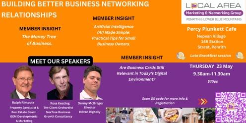 23 May Penrith & Lower Mountains - Building Better Business Relationships