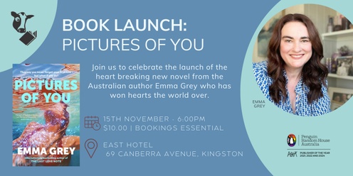 Book Launch: Pictures of You by Emma Grey