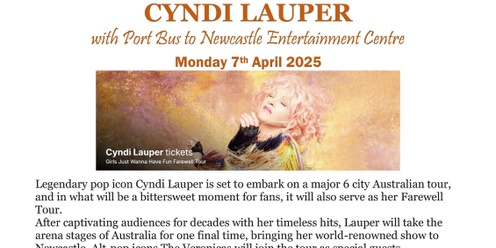 Cyndi Lauper | Girls Just Wanna Have Fun Farewell Tour