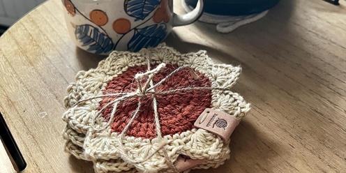 Sunflower Coasters:  Beginner Crochet Workshop