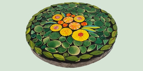 Mosaic Stepping Stones Workshop with Monte Lupo 