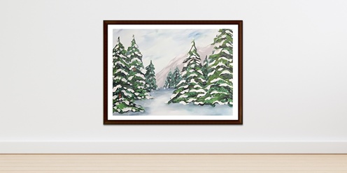 Snow On the pines Instructed Painting Event