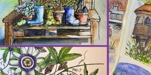 Ink & Watercolour: Quirky Creations