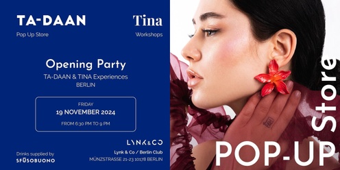 TA-DAAN x TINA Experiences Pop-Up at Lync & Co