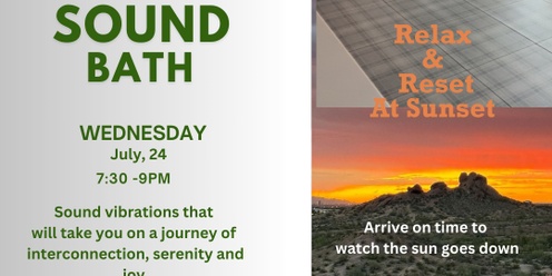 Relax and Reset Sound Bath 