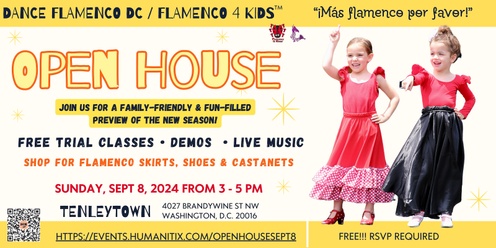 Open House at Dance Flamenco DC Fall 2024