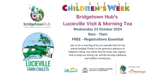 Children's Week - Lucieville Farm Visit - Bridgetown Hub