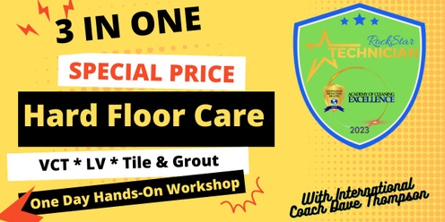 Hard Floor Care Skills Training* VCT * LV * Tile/Grout - Clearwater * 11/25/24