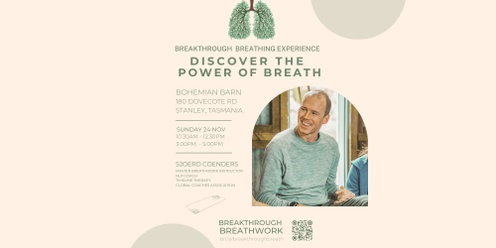 24/11/2024 Breakthrough Breathwork Experience: become the best version of yourself through your breath!