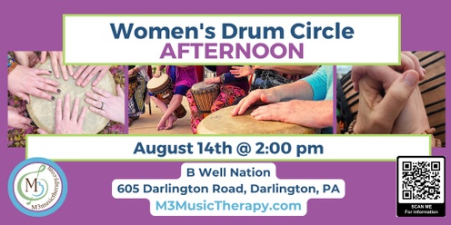 Womens' Drum Circle - Aug (Afternoon)