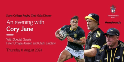 Scots College Rugby Club - An Evening with Cory Jane