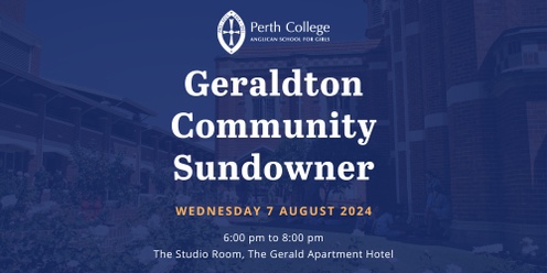 Perth College | Community Sundowner - Geraldton