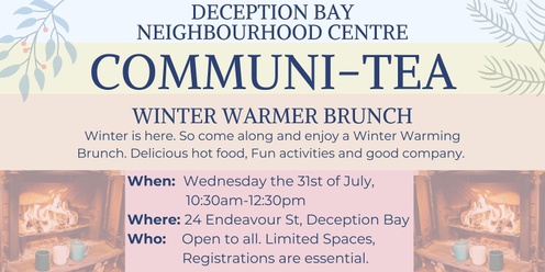 DBNC - Communi-Tea - Winter Warmer Brunch