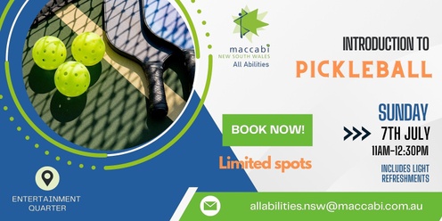 All Abilities Introduction to Pickleball