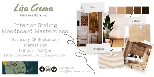 Interior Styling Workshop - Moodboard Masterclass