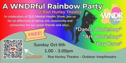 A WNDRful Rainbow Party for Queensland Mental Health Week