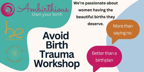 Avoid Birth Trauma Workshop