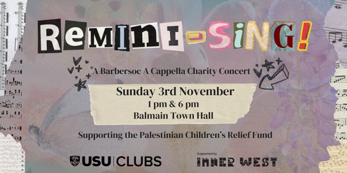 Remini-SING: a BarberSoc A Cappella Charity Concert!